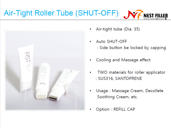Nest-Fillers 35mm diameter airtight roll-on cosmetic tube